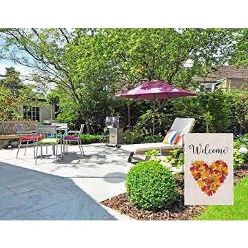 Keniot Autumn Leaf Garden Flag - Double Sided Fall Decor