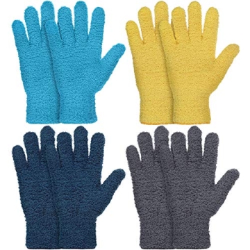 Patelai Reusable Microfiber Dusting Mittens for Cleaning