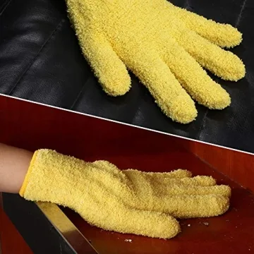 Patelai Reusable Microfiber Dusting Mittens for Cleaning