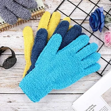 Patelai Reusable Microfiber Dusting Mittens for Cleaning