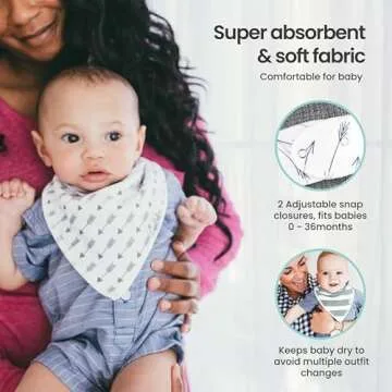 Copper Pearl Baby Bandana Bibs - 4 Pack Soft Cotton Baby Bibs for Drooling and Teething, Absorbent Drool Bibs for Baby Girl and Boy, Adjustable to Fit Newborns to Toddlers, Tons of Styles (Kai)