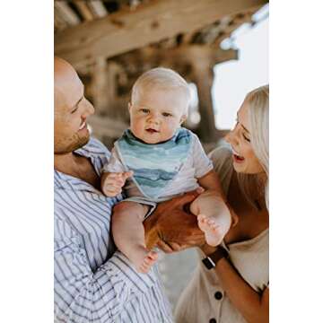 Copper Pearl Baby Bandana Bibs - 4 Pack Soft Cotton Baby Bibs for Drooling and Teething, Absorbent Drool Bibs for Baby Girl and Boy, Adjustable to Fit Newborns to Toddlers, Tons of Styles (Kai)