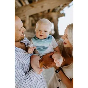 Copper Pearl Baby Bandana Bibs - 4 Pack Soft Cotton Baby Bibs for Drooling and Teething, Absorbent Drool Bibs for Baby Girl and Boy, Adjustable to Fit Newborns to Toddlers, Tons of Styles (Kai)