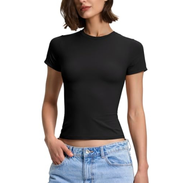 Trendy Double Layered Tight Shirt Tops for Women - Summer Y2K Style