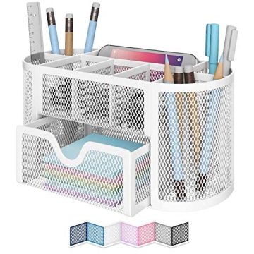 NEATERIZE Caddy Vibrant Mesh Desktop Organizer for Supplies