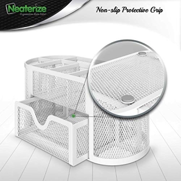 NEATERIZE Caddy Vibrant Mesh Desktop Organizer for Supplies