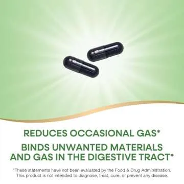 Nature's Way Activated Charcoal for Digestive Wellness 360 Capsules