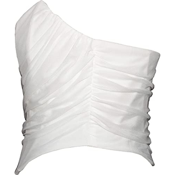 Elegant MOALLUOM Mesh Corset Crop Top for Women Y2K