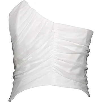 Elegant MOALLUOM Mesh Corset Crop Top for Women Y2K