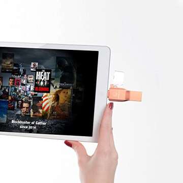 Flash Drive for Phone Photo Stick,Flash Drive USB 3.0 External Storage,3 in 1 Thumb Drive Memory Stick for Phone/Pad/Android/PC/Mac and More Devices