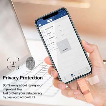 Flash Drive for Phone Photo Stick,Flash Drive USB 3.0 External Storage,3 in 1 Thumb Drive Memory Stick for Phone/Pad/Android/PC/Mac and More Devices