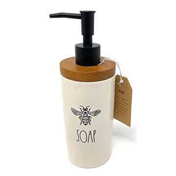 Rae Dunn Stylish SOAP Dispenser with Adorable Bee Decor