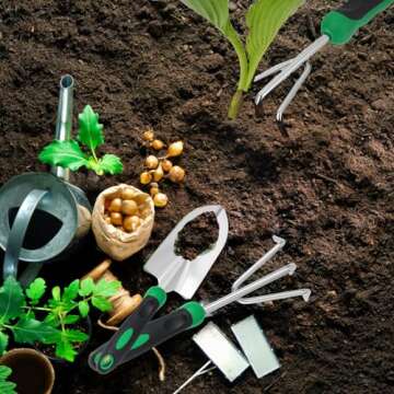 Ergonomic Mini Hand Rake for Easy Gardening Tasks