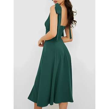 Volemo Women’s Vintage Corset Dress Sweetheart Neckline