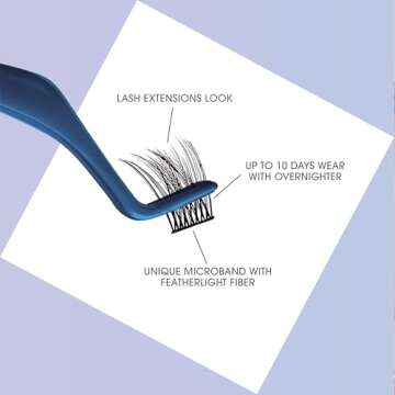 KISS FALSCARA False Eyelashes WISPS Multipack, Extra Drama, DIY, Natural, Ultra Glam, Invisible, Rewearable 3x, Buildable & Customizable, Easy To Apply, Split Lash Tip | 24 Wisps