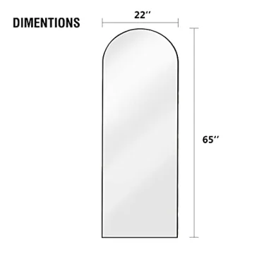 Elegant OGCAU Full Length Arched Mirror 65"x22"