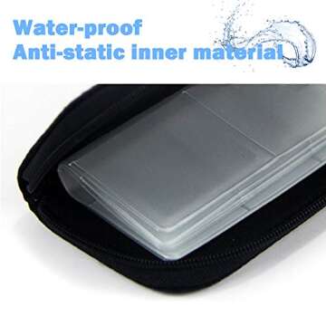 SD Card Holder,SD Card Case,Memory Card Case - 24 Slots Fits up to SD x 18,CF x 4 - for Storage and Travel，SHOOTING (Grey)