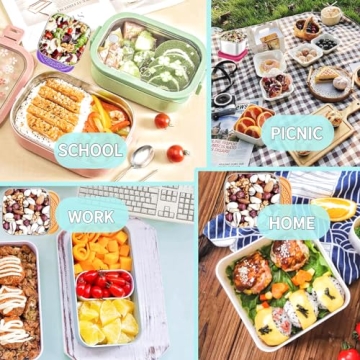 HTEVW 6Pack 6oz Stainless Steel Snack Containers for Kids