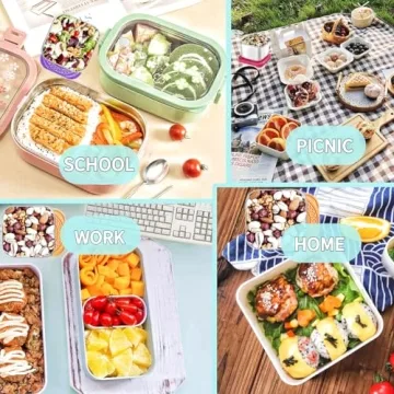 HTEVW 6Pack 6oz Stainless Steel Snack Containers for Kids