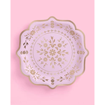 xo, Fetti Pastel China Plates - Elegant Disposable Tableware