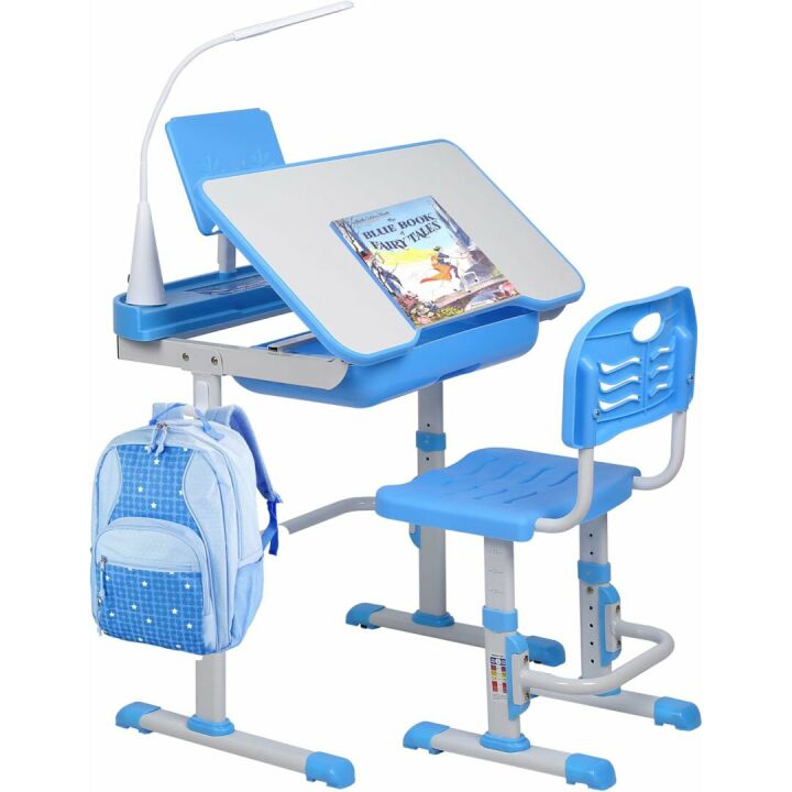 Adjustable Kids Desk and Chair Set for Learning