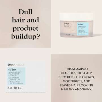 goop Beauty Scalp Scrub Shampoo | Scalp Exfoliator to Detoxify & Purify | Himalayan Salt Scrub, Moringa Oil & Rosehip Oil | Cleanses Hair of Product Buildup, Dirt & Scalp Oil | Silicone & Paraben Free