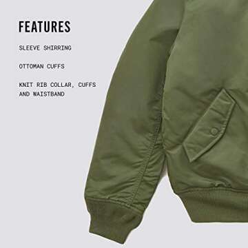 Alpha Industries Women's MA-1 Natus Flight Jacket for Style