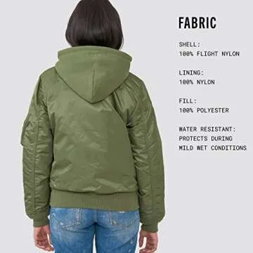 Alpha Industries Women's MA-1 Natus Flight Jacket for Style