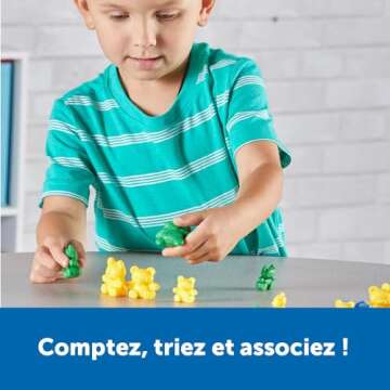Learning Resources Three Bear Family Counters - 96 Pieces. Ages 3+ Preschool Learning Toys, Counting Toys for Toddler, Social Emotional Learning Toys, Therapy Tool