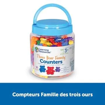 Three Bear Family Counters - 96 Piece Educational Set