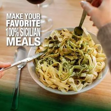 SICANIA Pistachio Pesto Sauce, Savor the Taste of Sicily with Our Healthy, Palm Oil-Free Recipe - Ready-to-Eat, 6.35 oz (180Gr)