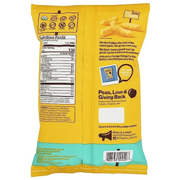 Hippeas Organic Chickpea Puffs Vegan White Cheddar 10OZ