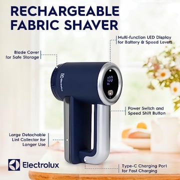 Electrolux Rechargeable Fabric Shaver - Lint Remover for All Fabrics