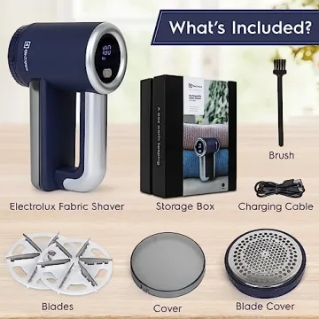 Electrolux Rechargeable Fabric Shaver - Lint Remover for All Fabrics