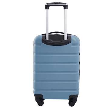 Wrangler Hardside Spinner Carry-On Luggage, Blue Heaven, 22-Inch