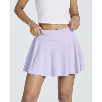 3 Pack Womens Skorts Skirt Mini Tennis Shorts with Pockets and Built-in Shorts