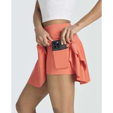 3 Pack Women's Layered Ruffle Skorts for Active Lifestyle