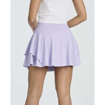 3 Pack Women's Layered Ruffle Skorts for Active Lifestyle