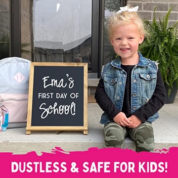 Fine Tip White Chalk Markers - Versatile 4 Pack for All Surfaces