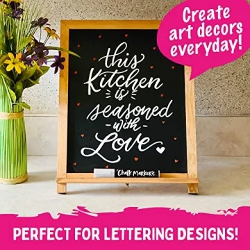 Fine Tip White Chalk Markers - Versatile 4 Pack for All Surfaces