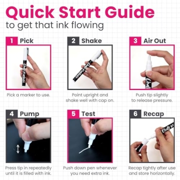 Fine Tip White Chalk Markers - Versatile 4 Pack for All Surfaces