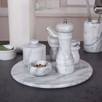 Creative Home Marble Pepper Grinder - Stylish & Adjustable