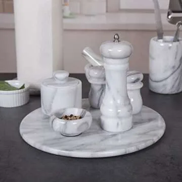 Creative Home Marble Pepper Grinder - Stylish & Adjustable