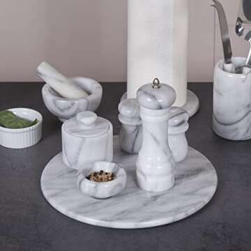 Creative Home Marble Pepper Grinder - Stylish & Adjustable