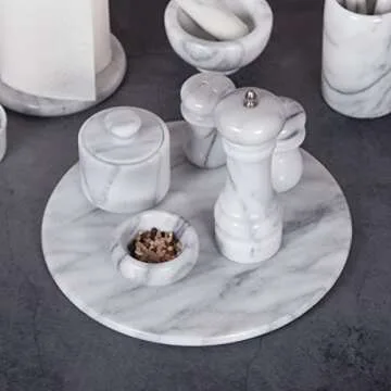 Creative Home Marble Pepper Grinder - Stylish & Adjustable