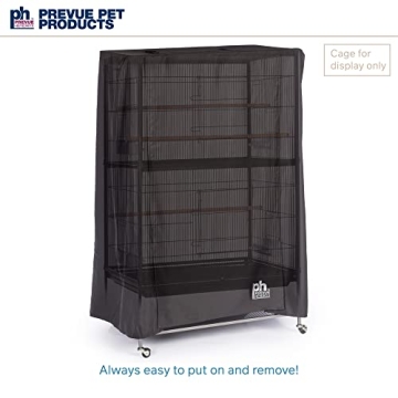 Prevue Hendryx Pet Products Good Night Bird Cage Cover, Large, Black