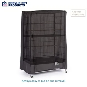 Prevue Hendryx Pet Products Good Night Bird Cage Cover, Large, Black