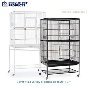 Prevue Hendryx Pet Products Good Night Bird Cage Cover, Large, Black