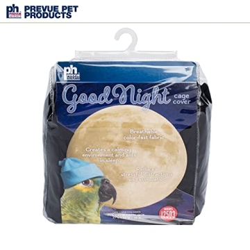 Prevue Hendryx Pet Products Good Night Bird Cage Cover, Large, Black