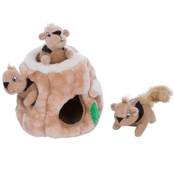 Interactive Hide A Squirrel Plush Dog Toy Puzzle